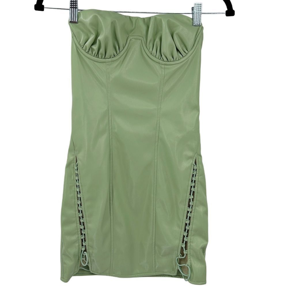 Camila Coelho Revolve Womens Sage Mini Dress Seafoam Green NWT XS - Picture 5 of 11